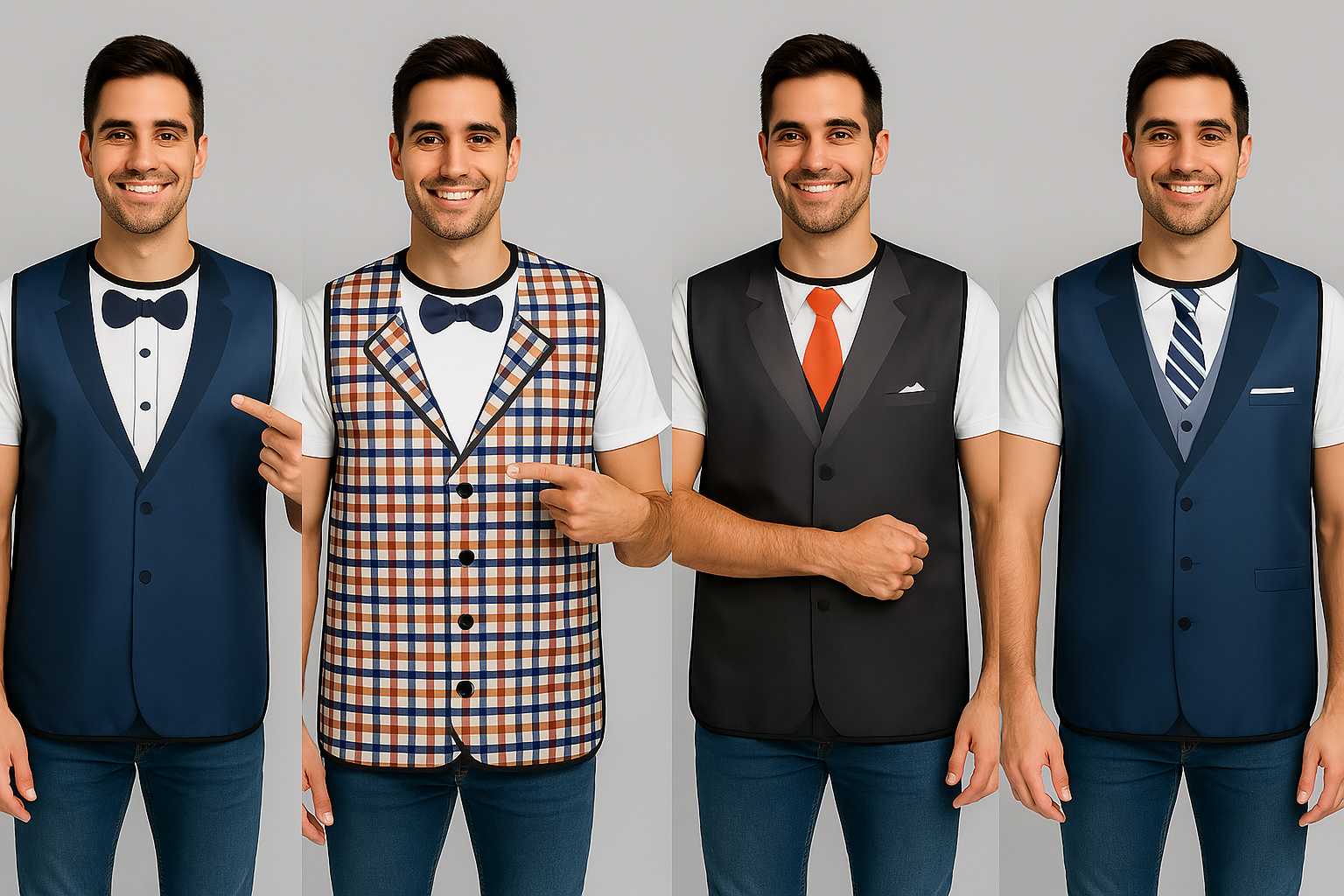 Verschiedene Schlabberlatz-Designs