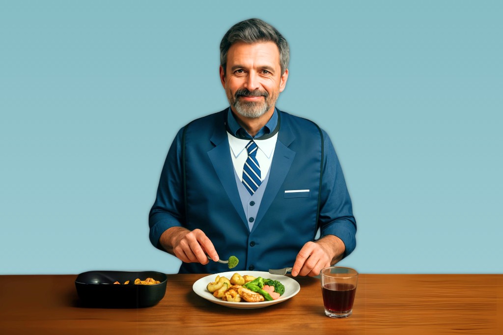 Festlich gedeckter Tisch – perfektes Setting für einen Schlabberlatz mit Humor.